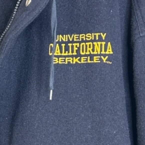 University California Berkeley Wool Blend Navy Jacket Men's Size XL Preppy - Picture 2 of 10